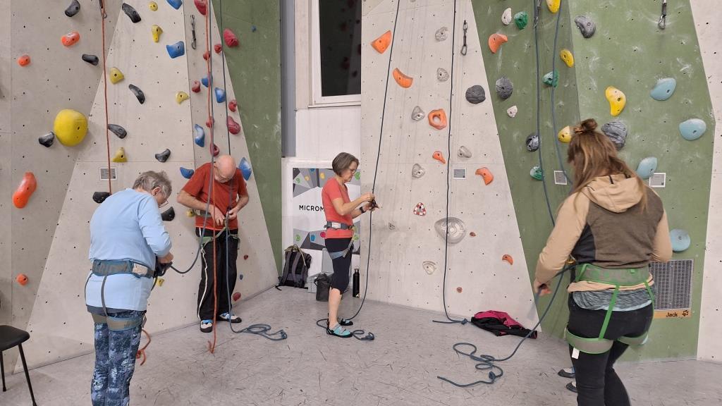 Klettergruppe im Einsatz